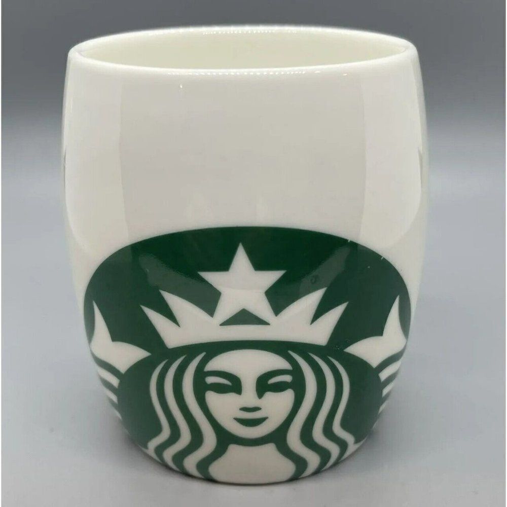 Starbucks Coffee Mug Cup White with‎ Classic Large Green Mermaid Logo 14 oz 2010